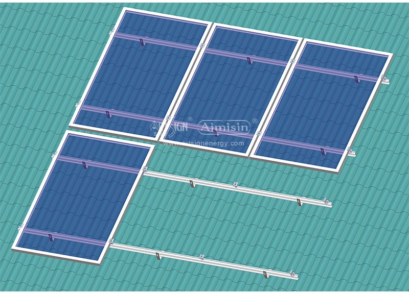 Ziegeldach-Solarmontagestrukturen