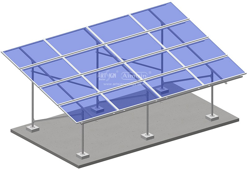 Montagekonstruktionen für Solarpanels aus Stahlboden für PV