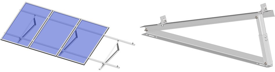 Solarmontagesystem für Flachdächer