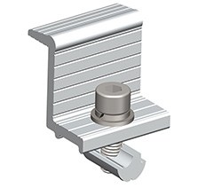 Halterung für Solar-Regalsystem G-Schienen-Endklemme