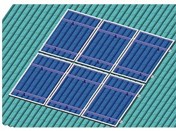 Solarmontagesystem für Flachdächer