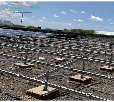 Solar-Bodenmontagesystem aus Stahl