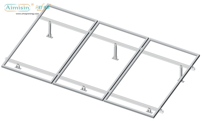 Einfach zu installierende Solarmodul-Metalldachkonstruktion