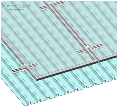 ART SIGN Schienenloses Solar-Montagesystem für Metalldächer