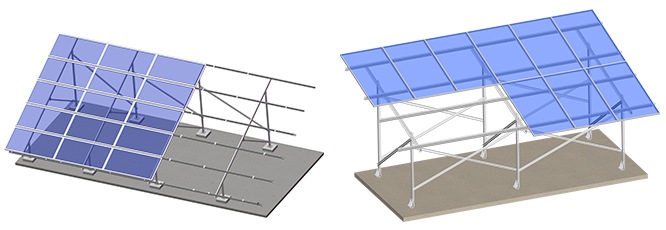 ART SIGN C type carbon steel ground mounting system - C80 post