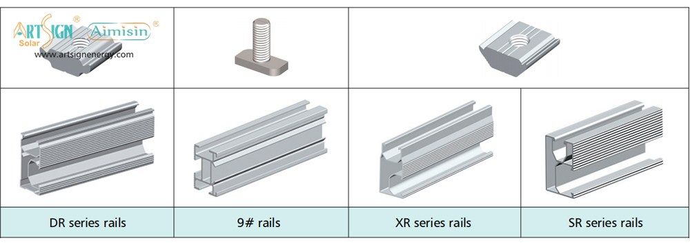 ART SIGN compatible nut and rail for hook 20#