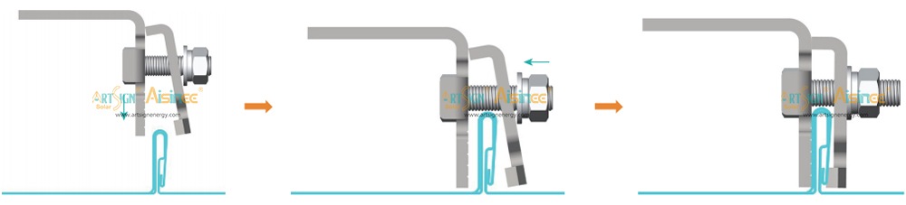 ART SIGN solar racking for standing seam roof AS-SRC-06