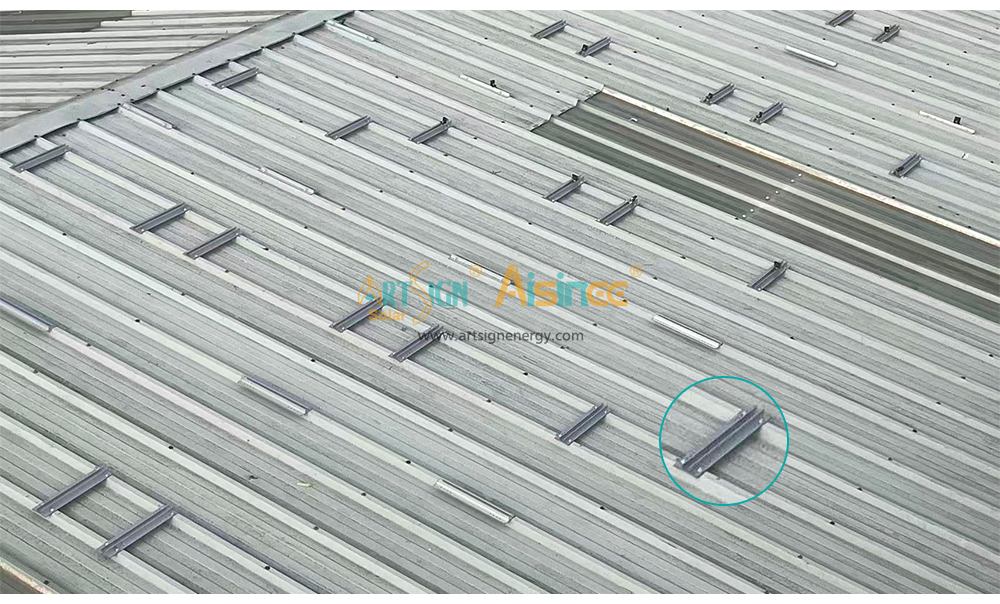ART SIGN mini rail for solar roof mounting
