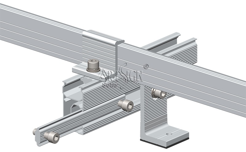 ArtSign AL6005-T5 aluminum solar mounting rail with high corrosion resistance for rooftop projects.