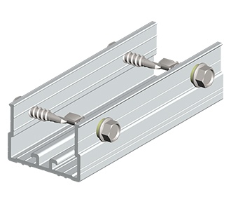commercial rooftop solar racking splice