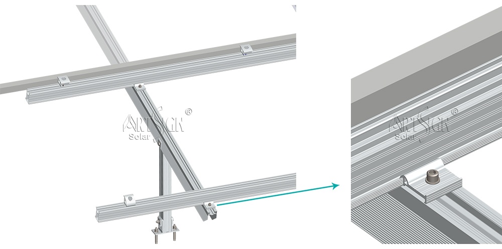 Solar panels railing