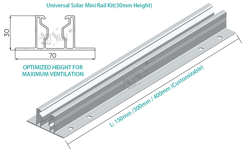 short rail solar mounting systems