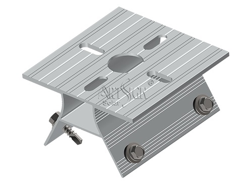 Non penetrating solar roof mount