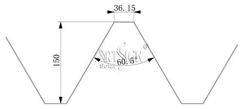 Non penetrating solar roof mount