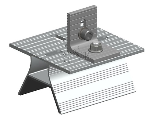Non penetrating solar roof mount