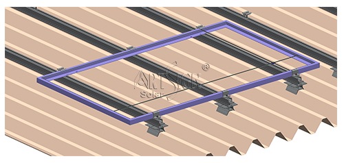 Non penetrating solar roof mount