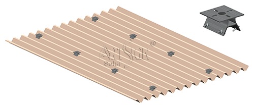 Non penetrating solar roof mount