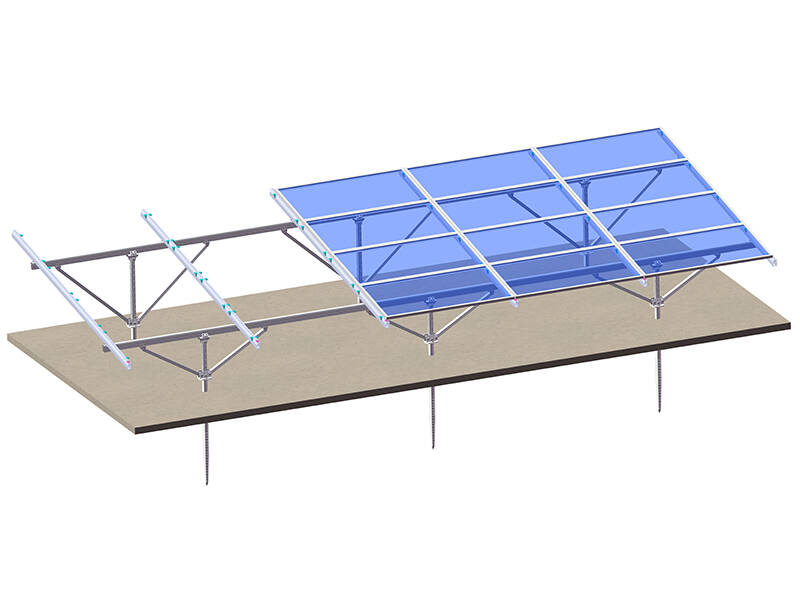Aluminium-Boden-mount-solar-system - W Typ 
