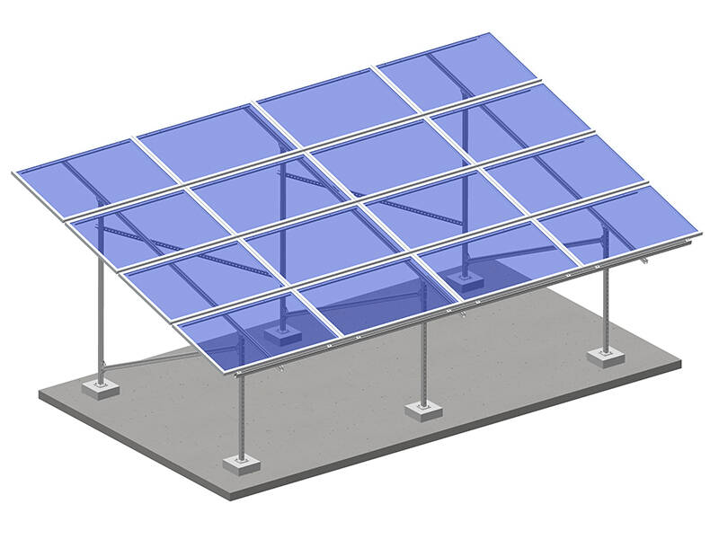 Boden mount solar-racking mit Stahl-Schraube verzinkt 