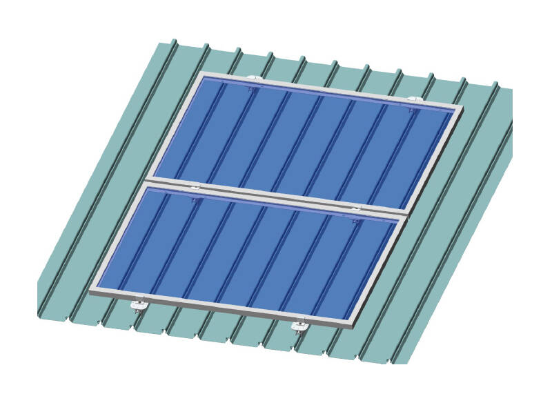 Railless solar Montage-Struktur für Metall-Dach 