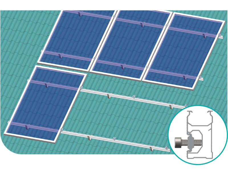 Solarpanel-Dachhalterungen für Ziegel 