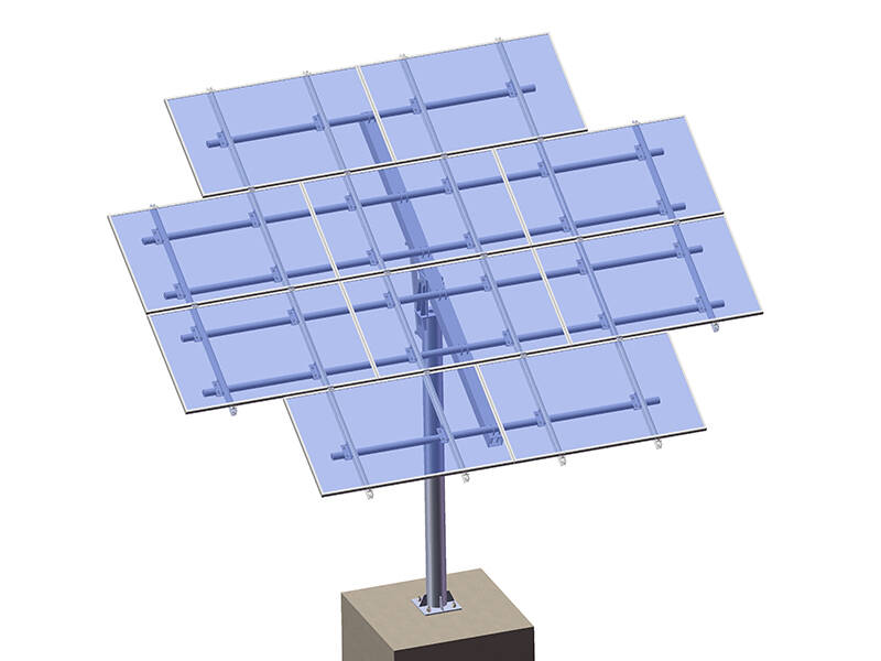 Boden-Sonnenkollektor-pole-mount-racking 