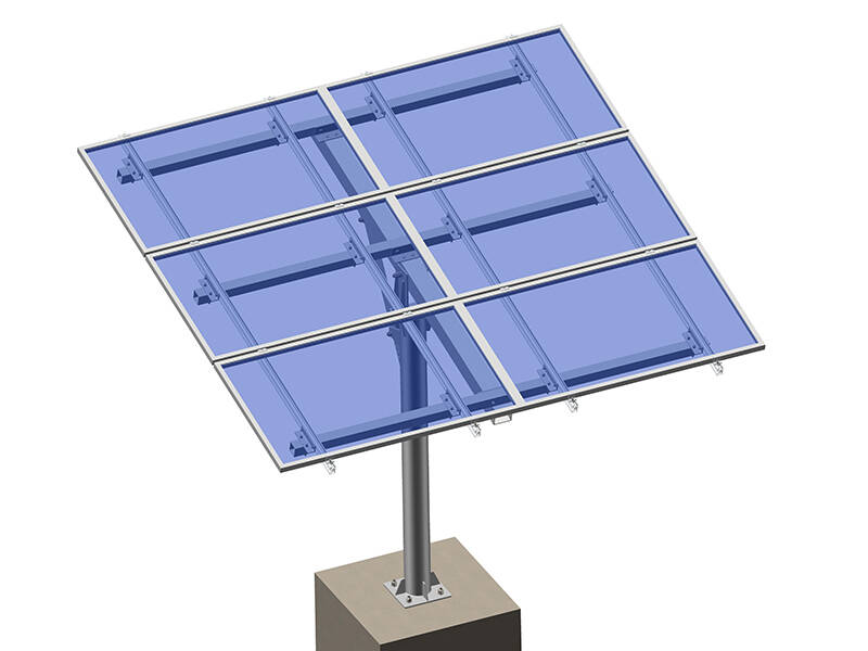 Boden-Sonnenkollektor-pole-mount-racking 