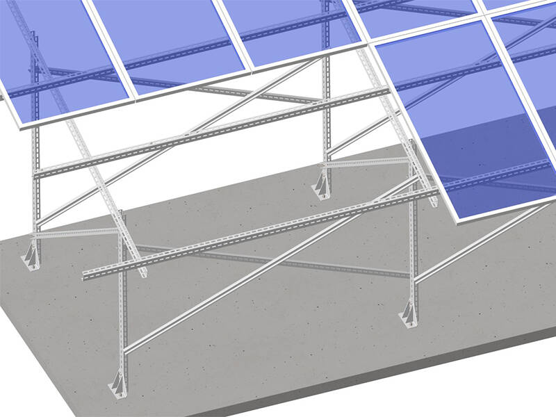 C-Typ Stahl-Boden-solar-panel-Montage-Strukturen für pv-Anlagen 