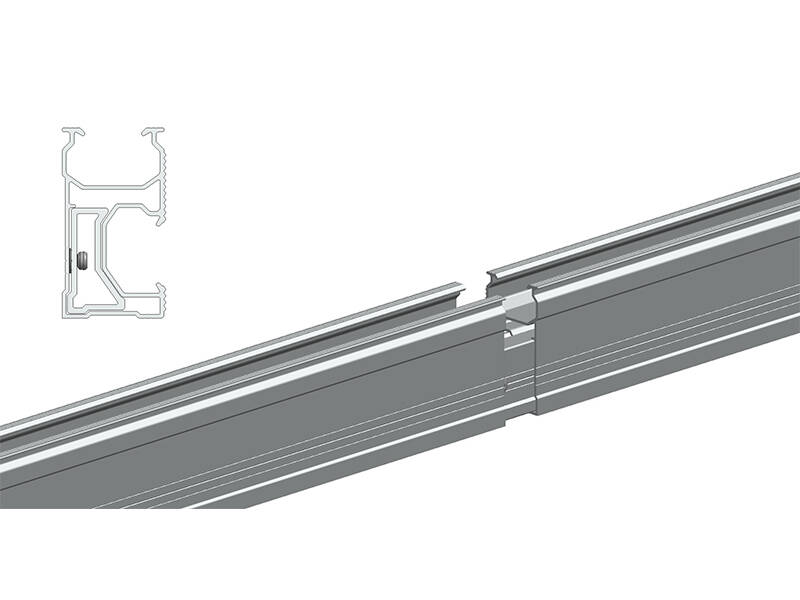 Aluminium-Sonnenkollektor-Dach-Schienen D-rail-01A# 