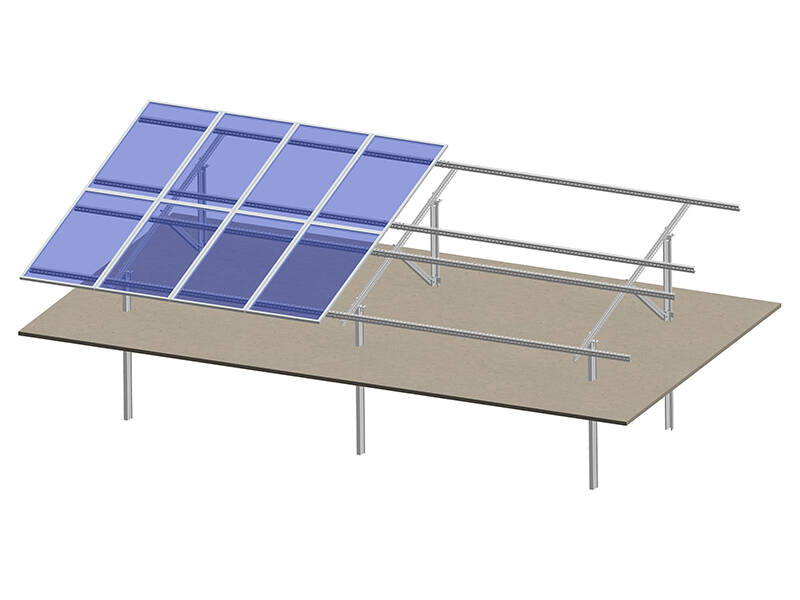 c Typ Carbon Hut Abschnitt Stahl Solarpanel Bodenhalterung - U95 Säule 