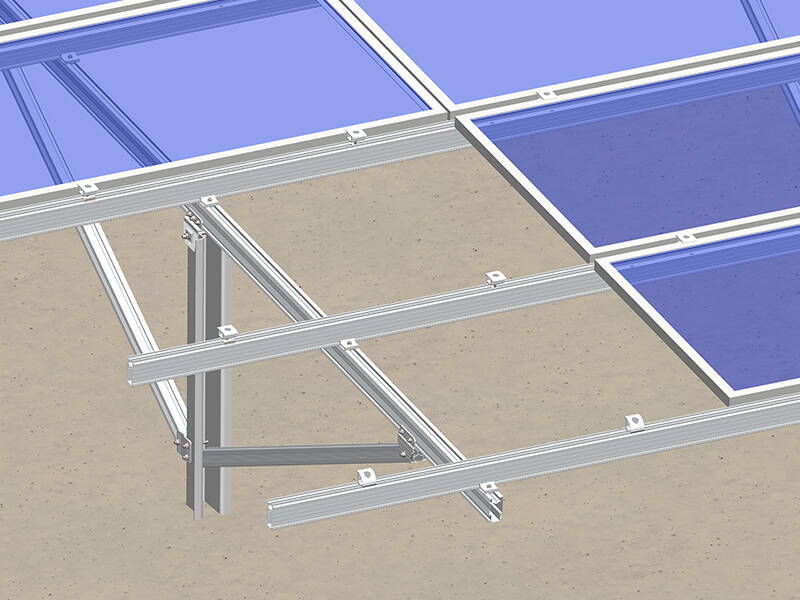 c Typ Kohlenstoffstahl Solar PVC Panel Bodenmontagesystem u133 Säule 