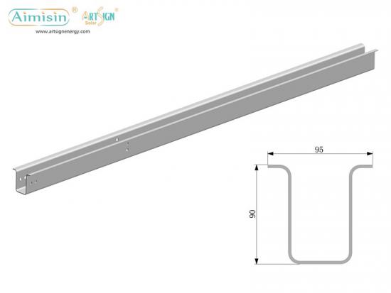 solar ground mount system - U90x95 hat section