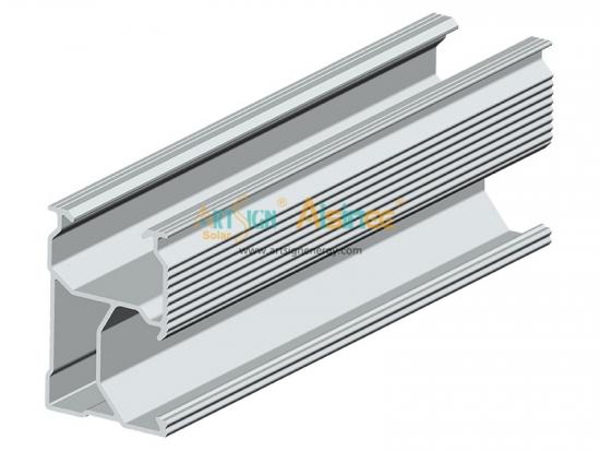 Mounting rails for solar panels D rail