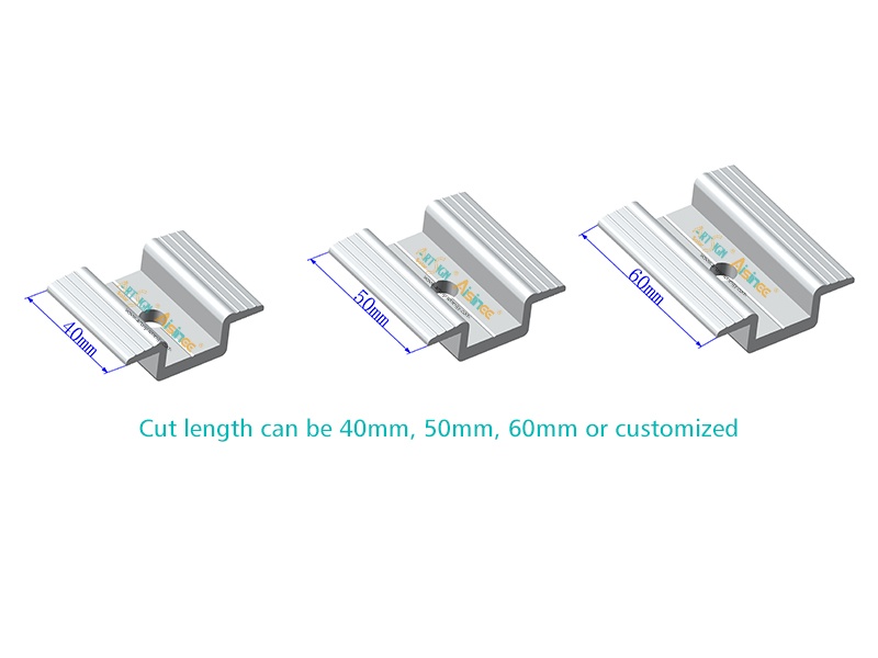 Mittelklemme aus Aluminium für Solaranlagen zur Befestigung von Halterungen mit CE-Zertifizierung | ART SIGN