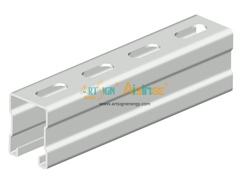 Serie T-Module zur Bodenmontage aus feuerverzinktem Stahl - Querschnitt C41×52