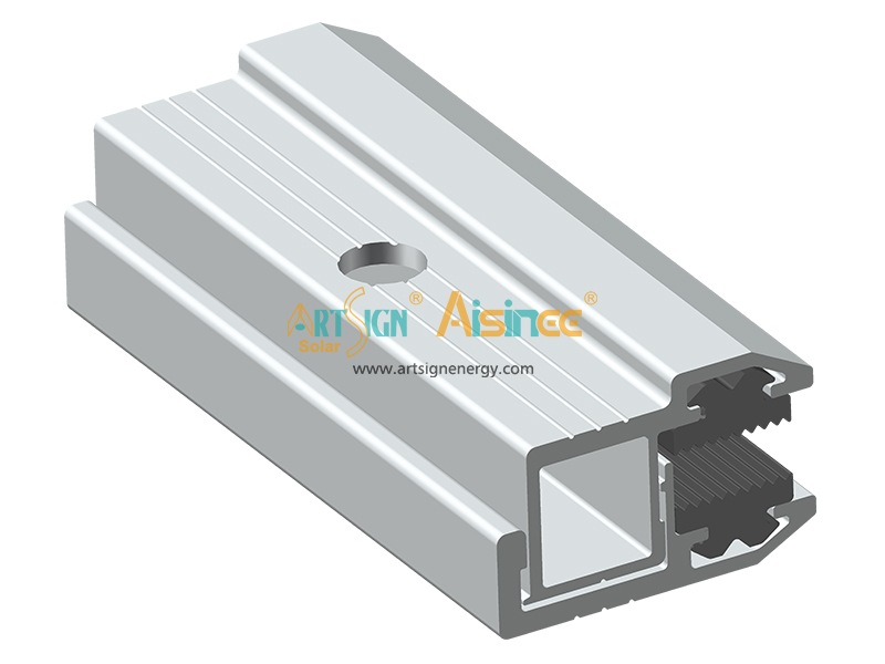 Extrudierte Aluminiumklemme für rahmenlose Dünnschicht-Solarmodule | Art Sign