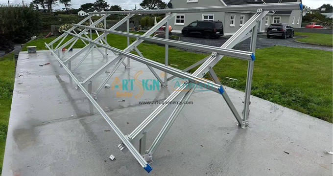 Projekt für ein Aluminium-Bodenmontagesystem in Irland
