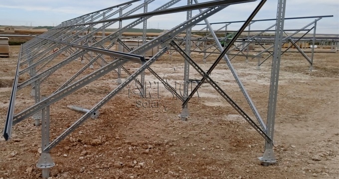 Zink-Aluminium-Magnesium-Bodenmontagesystem für 2 MW | Kunstschild