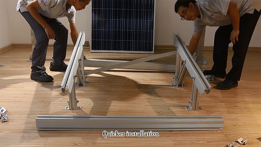 Solar Bodenmontage installieren