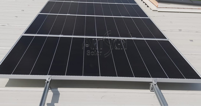 Universeller Solarhaken für Ziegeldächer mit Aluminium-Schienen-PV-Montagesystem | Kunstschild