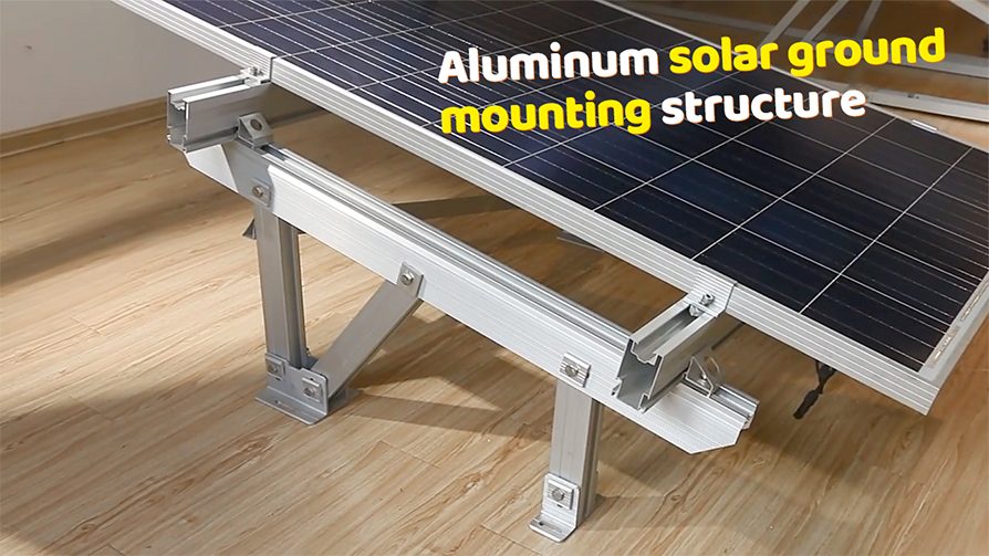 Bestseller einfache Installation eloxierte Aluminium-Solarhalterung für den Boden