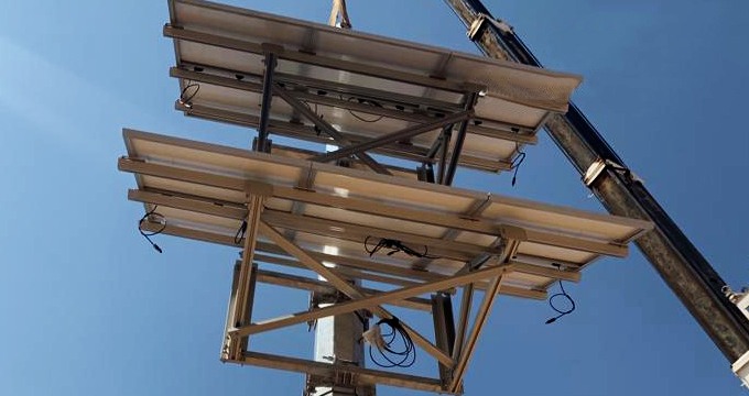 Autobahn-CCTV-Mast-Solar-PV-Struktur