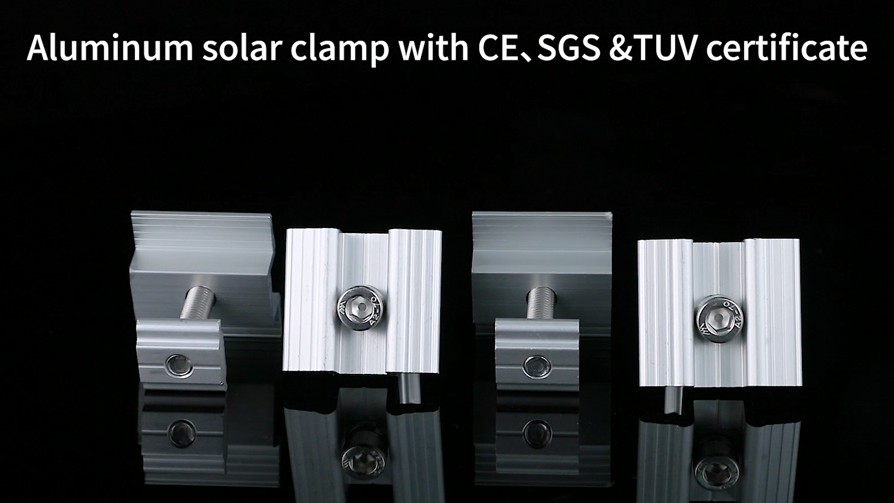 Solar-Mittelklemmen zur Montage von Aluminium-PV-Panels